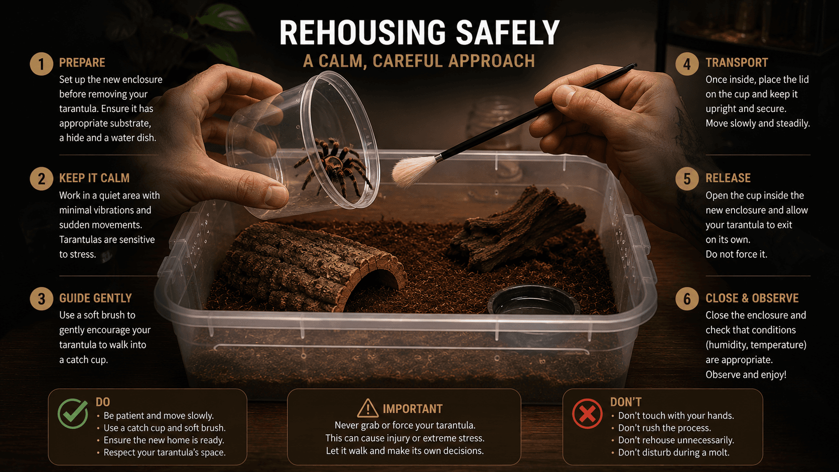 Rehousing without stress